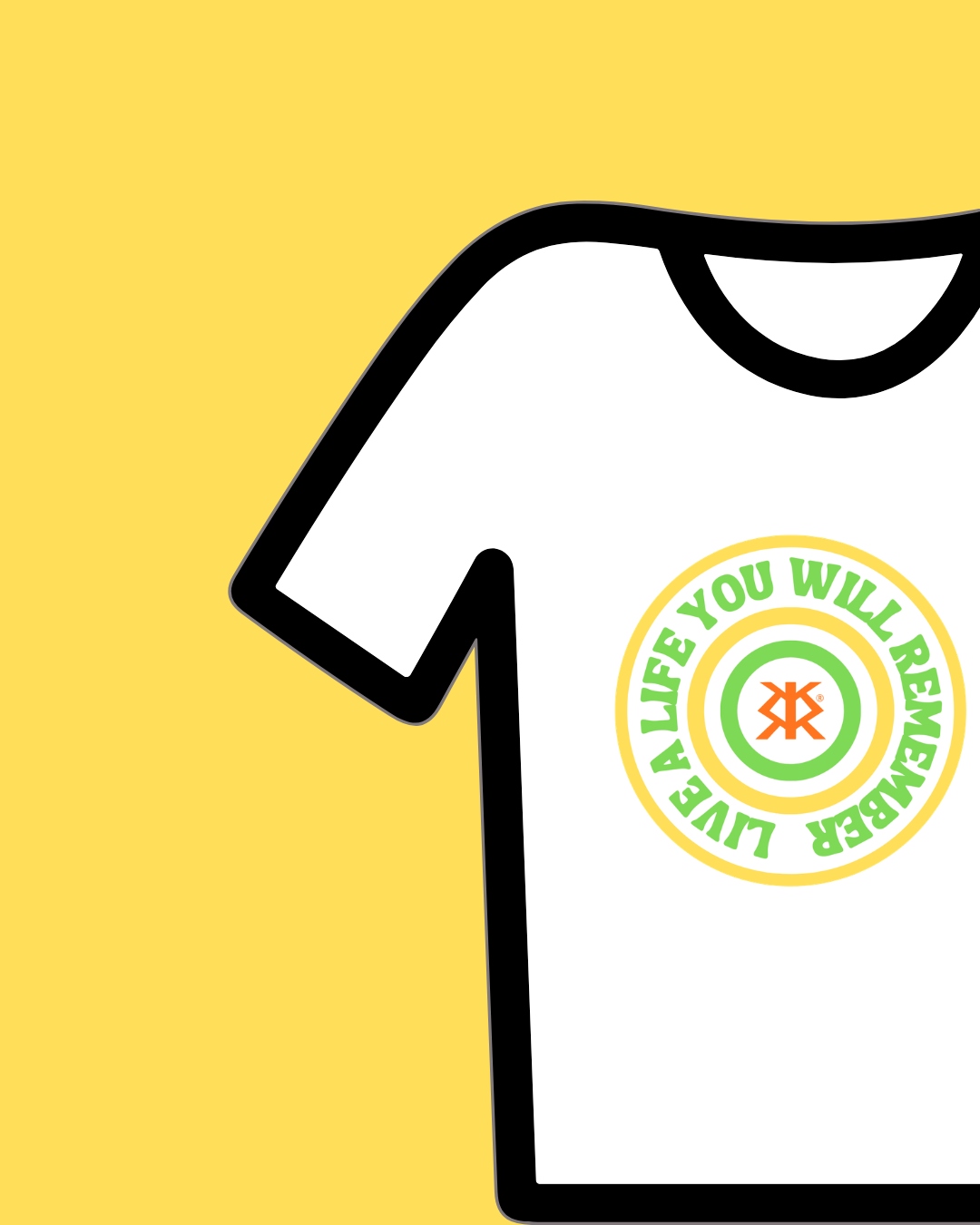 STREET PHILOSOPHY - T-SHIRT DONNA LIVE A LIFE WILL YOU REMEMBER
